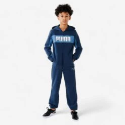 Puma Ademend Trainingspak Voor Kinderen Synthetisch Groen