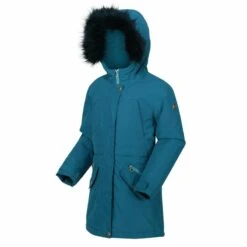 MR Jassen Winkel 66 Regatta Parka Pazel Meisjes Polyester Petrolblauw Maat 98-104